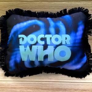 Dr. Who- Handmade Classic TV Art Pillow (with Fluffy Stuffing) | Dr. Who