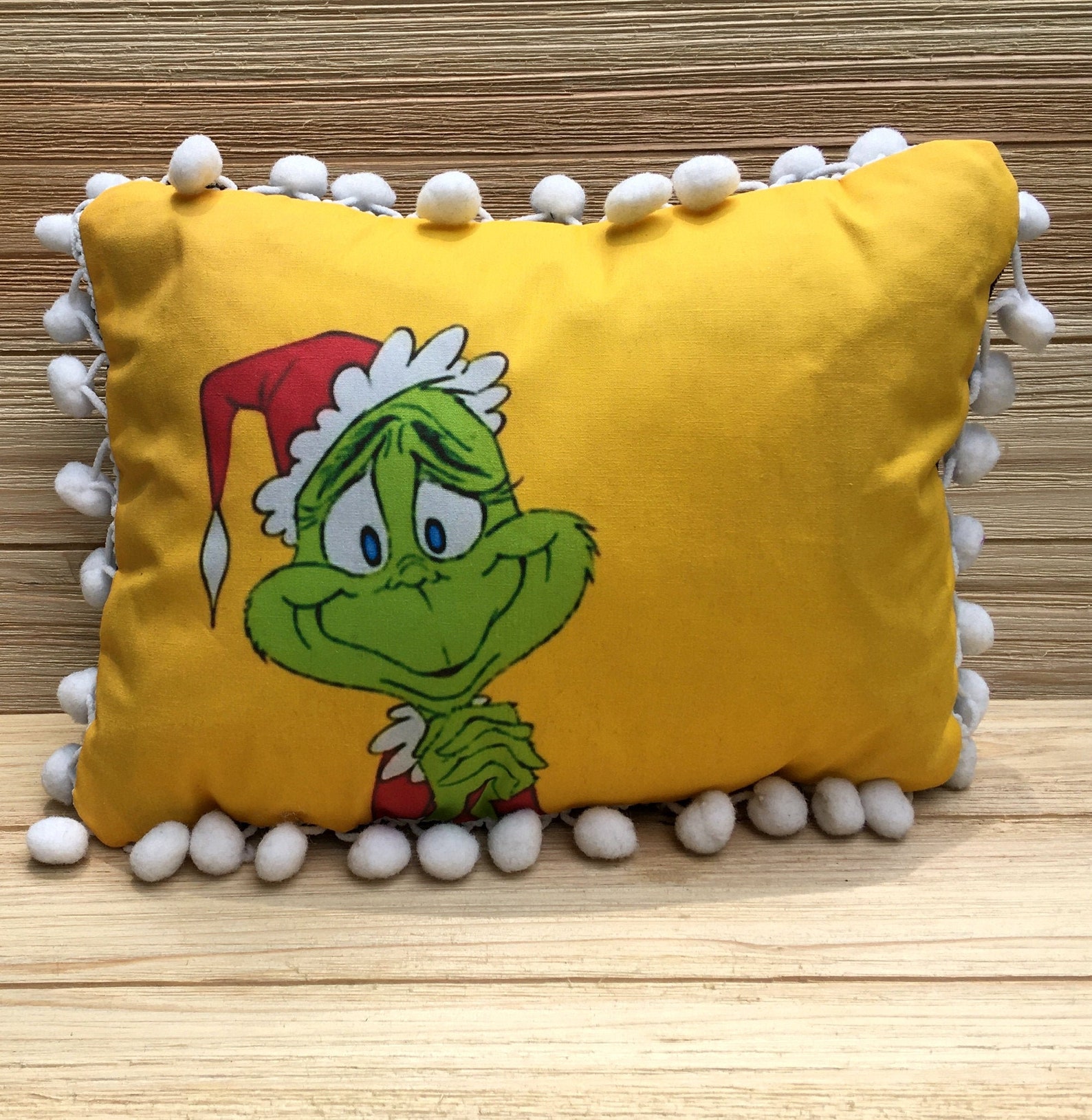The Grinch Pillow How the Grinch Stole Christmas Classic Etsy