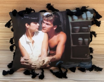 Ghost- Handmade Classic Movie Art Pillow (with Fluffy Stuffing) | Patrick Swayze | Demi Moore | Classic Movie Posters