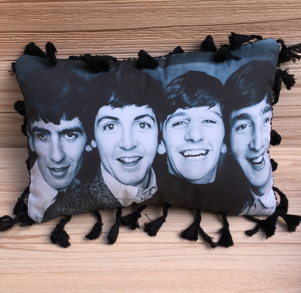 The Beatles Pillow Handmade Music Art Accent Pillow with Etsy