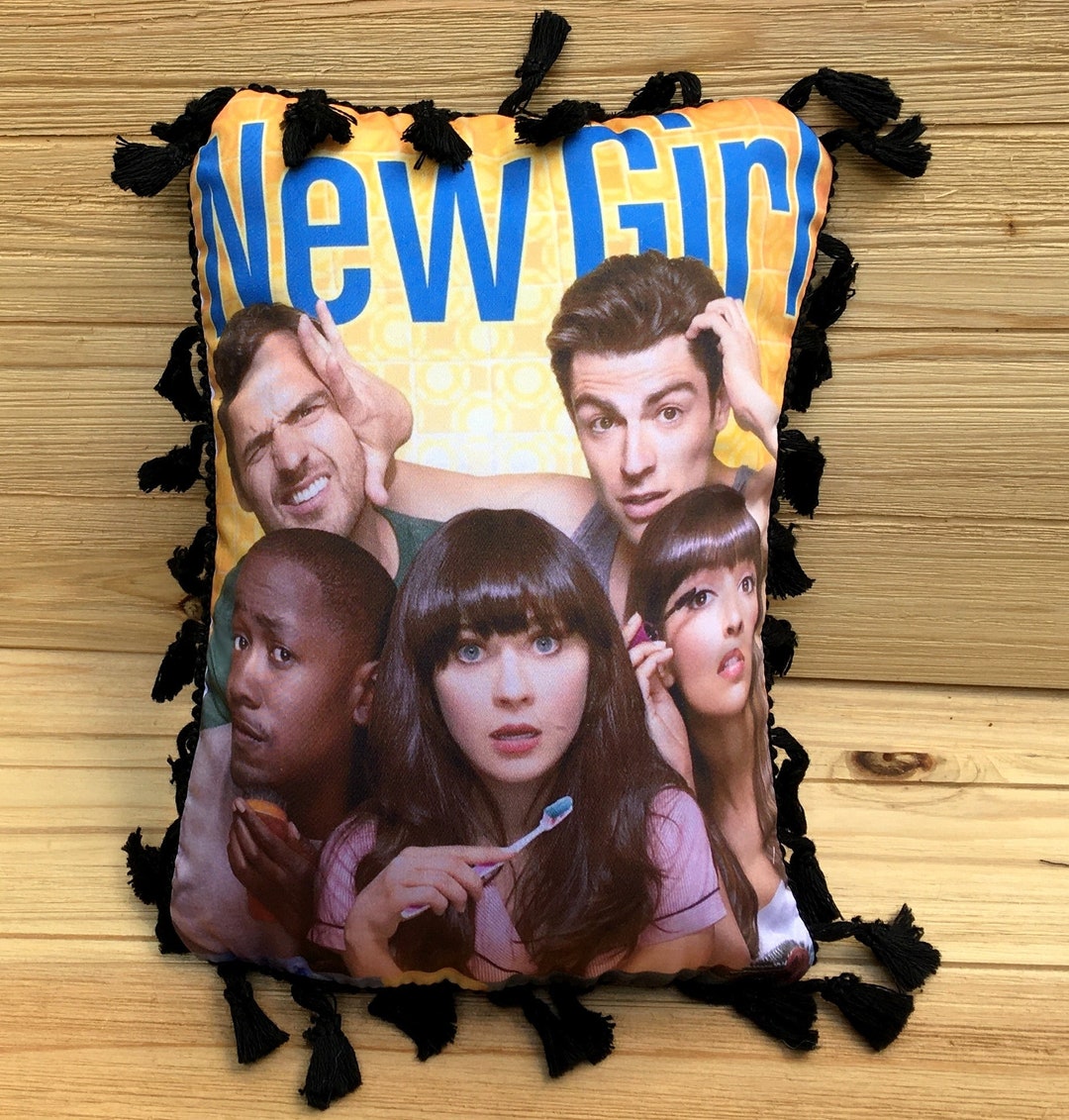 New Girl Pillow Handmade Classic TV Art Pillow with Fluffy Stuffing