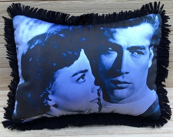 Rebel Without a Cause Pillow - James Dean, Natalie Wood, and Sal Mineo, Handmade Classic Movie Art Pillow (with Fluffy Stuffing)