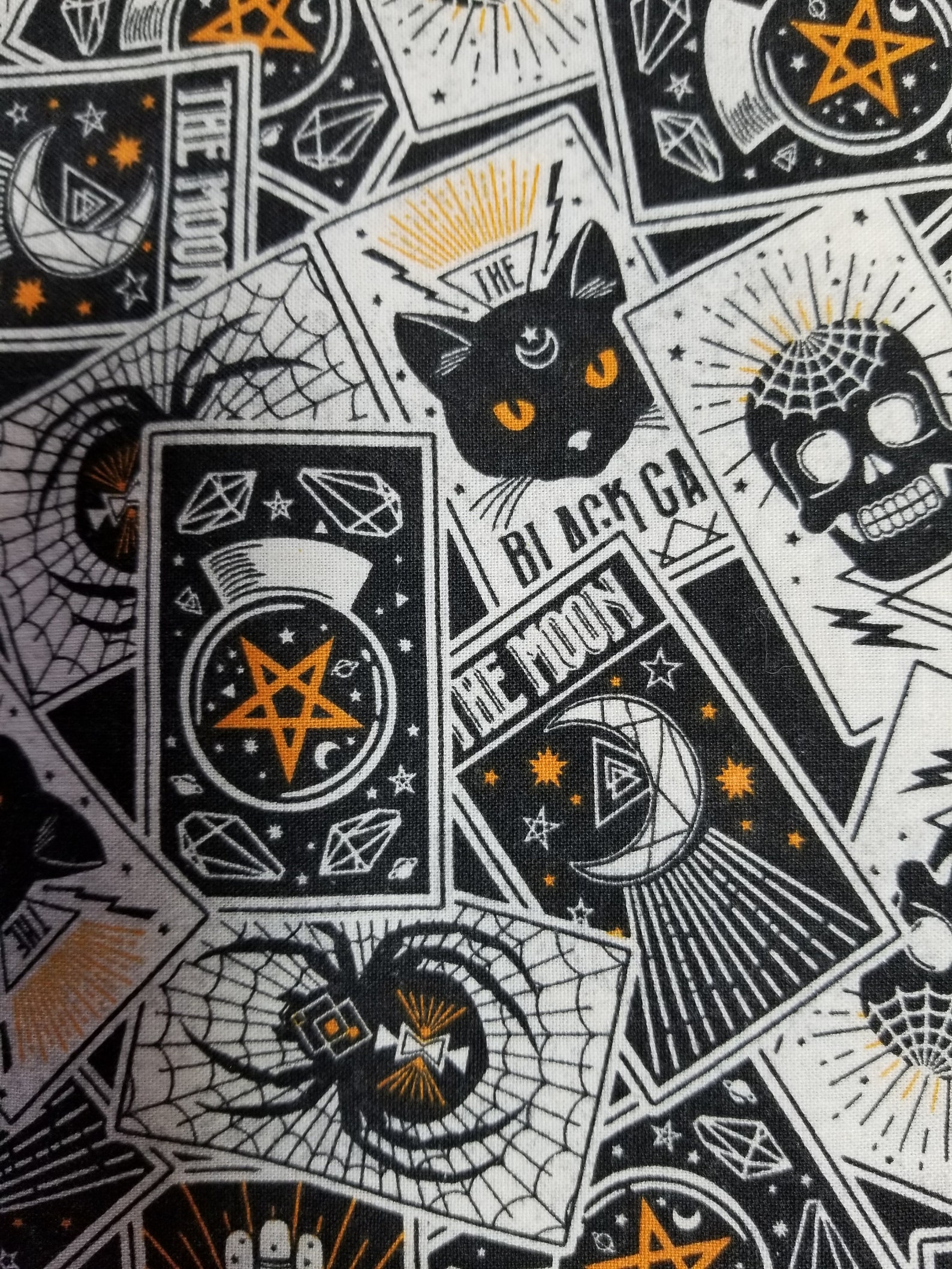 Halloween Tarot Cloth With Tarot Card Pattern - Etsy