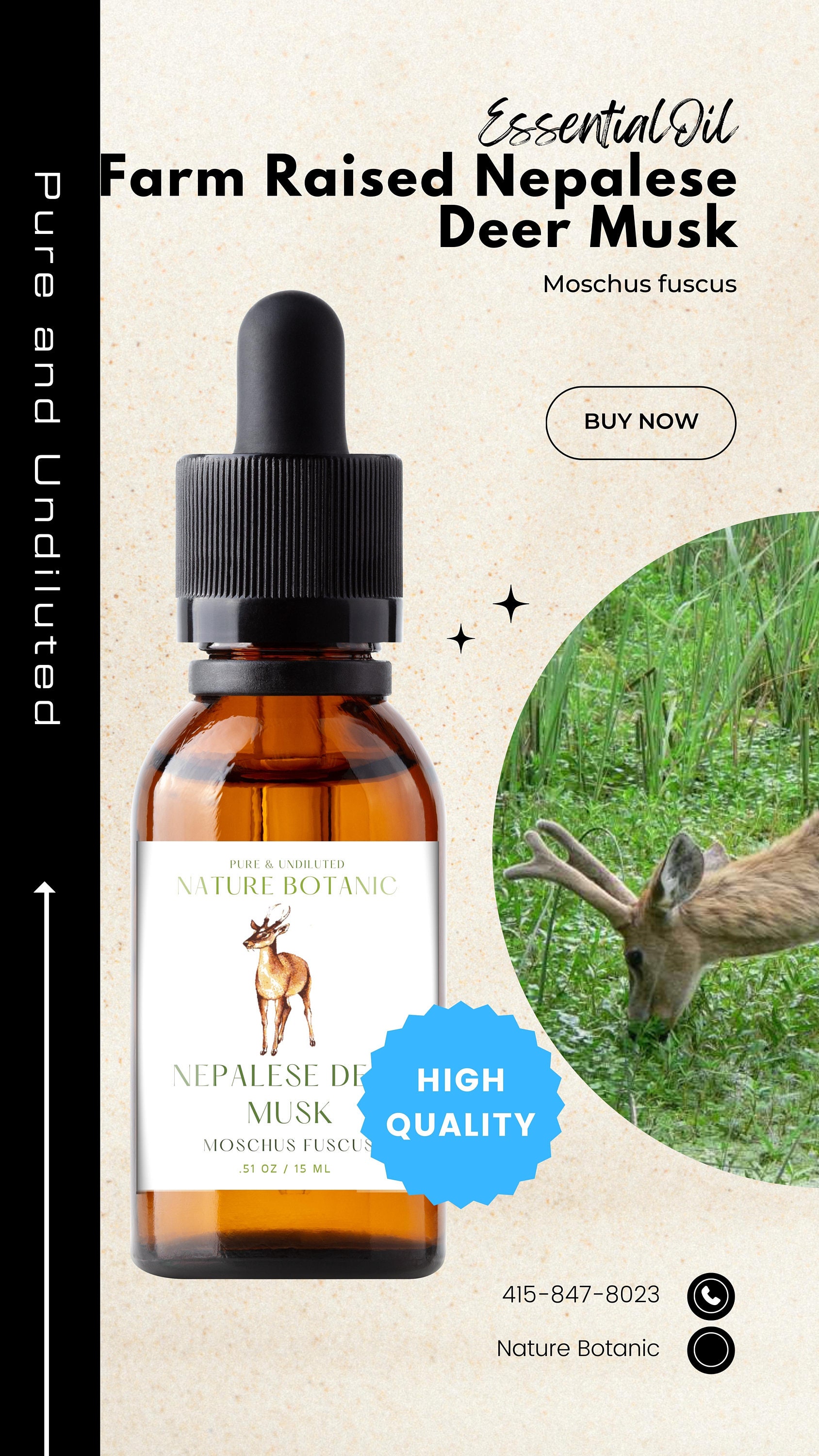 Deer Musk - Wild Deer Musk Pure Oil Perfume – Sultan Fragrances