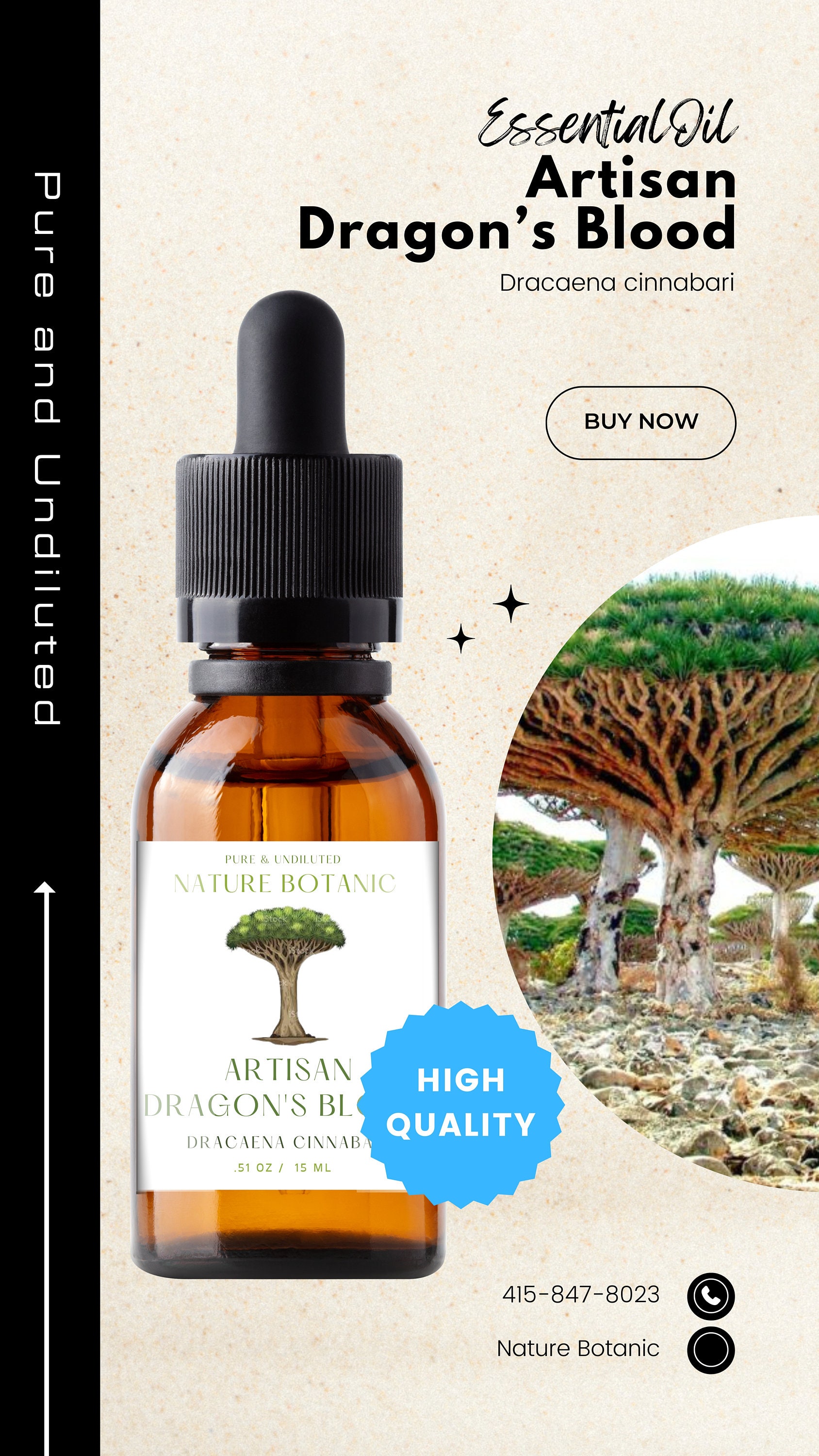 Rare Artisan Made Dragons Blood Pure Undiluted Essential Oil 