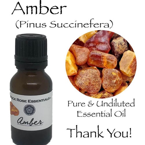 AMBER Essential Oil .100 Pure and Natural Uncut Oleum Etsy