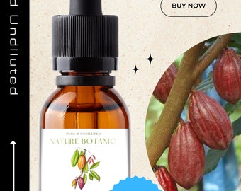 Cacao Absolute Essential Oil Pure & Natural Theobroma Cacao. cocoa Aromatherapy Oils. Diffuser ...