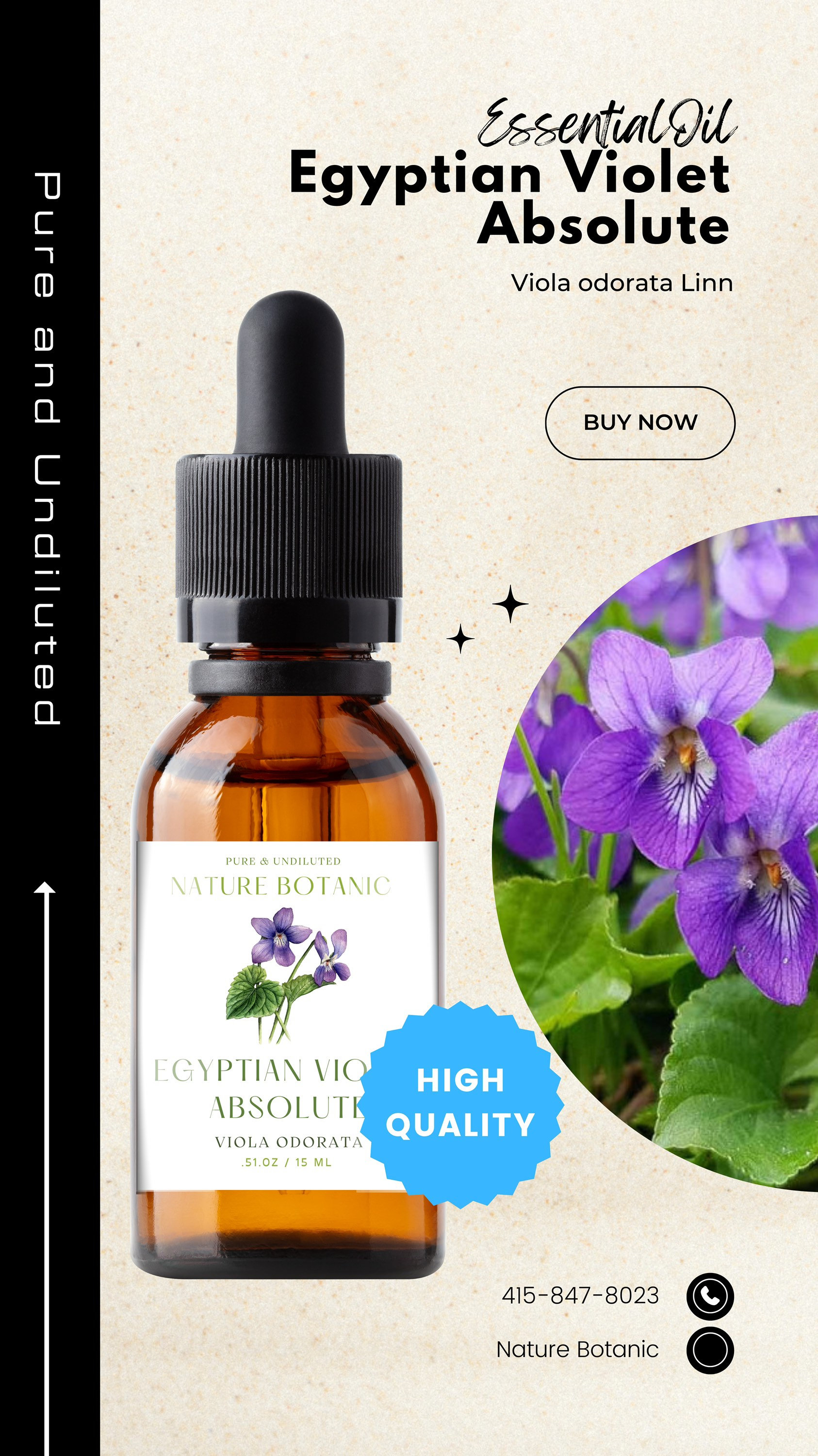AOPING Violet Essential Oil - 100% Pure Organic Natural Plant (Viola  odorata) Violet Oil for Diffuser