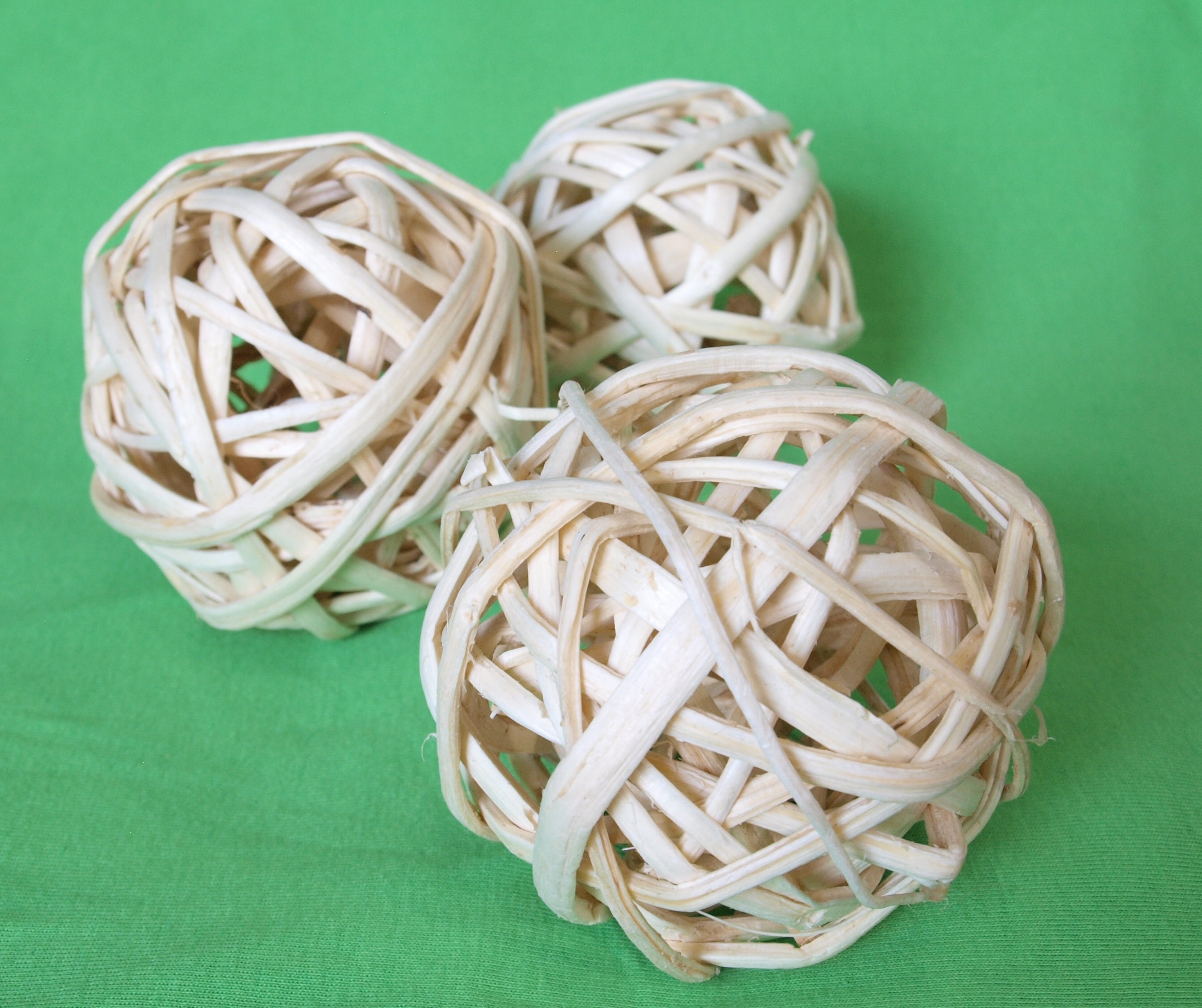 NATURAL Large 4 Bamboo Wicker Ball 2 Toy for Etsy