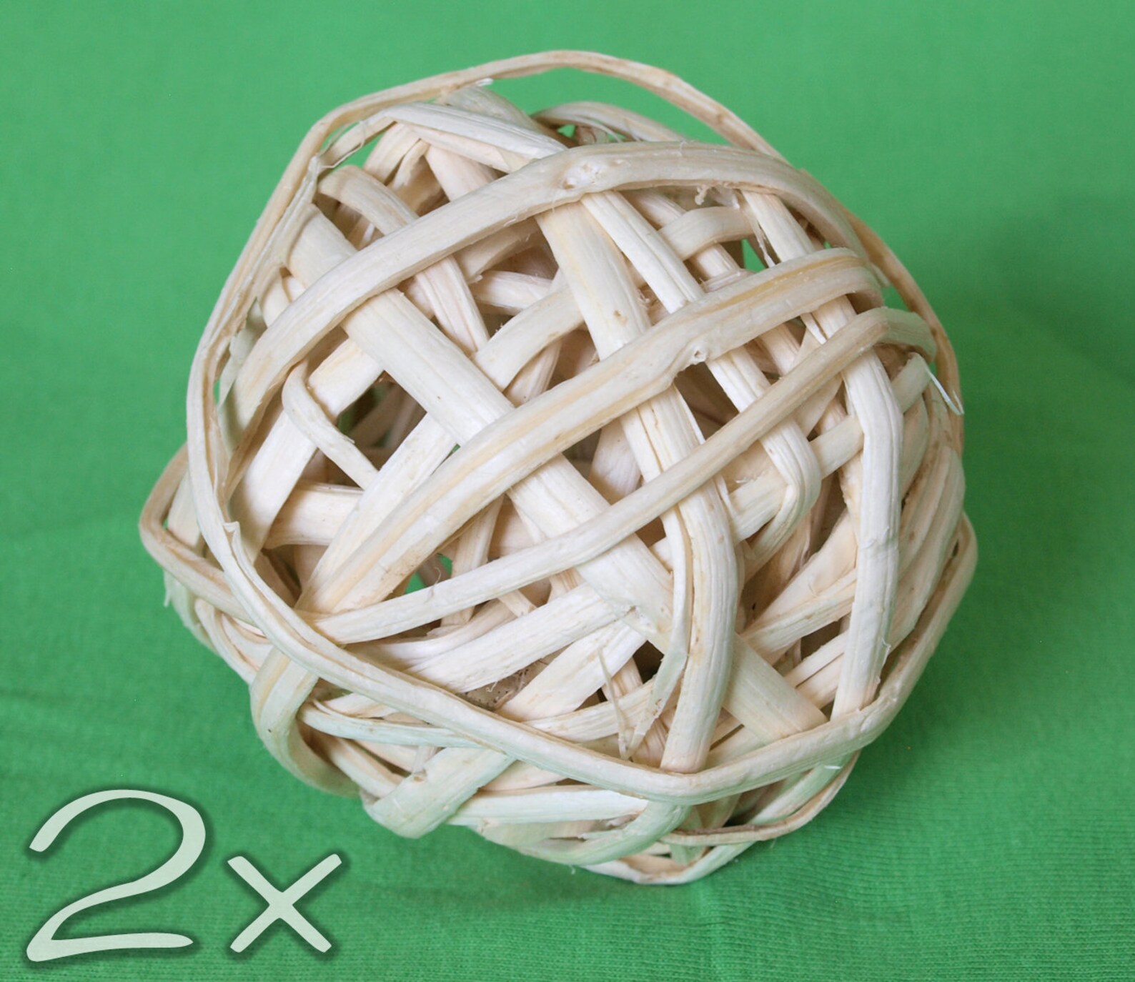 NATURAL Large 4 Bamboo Wicker Ball 2 Toy for Etsy
