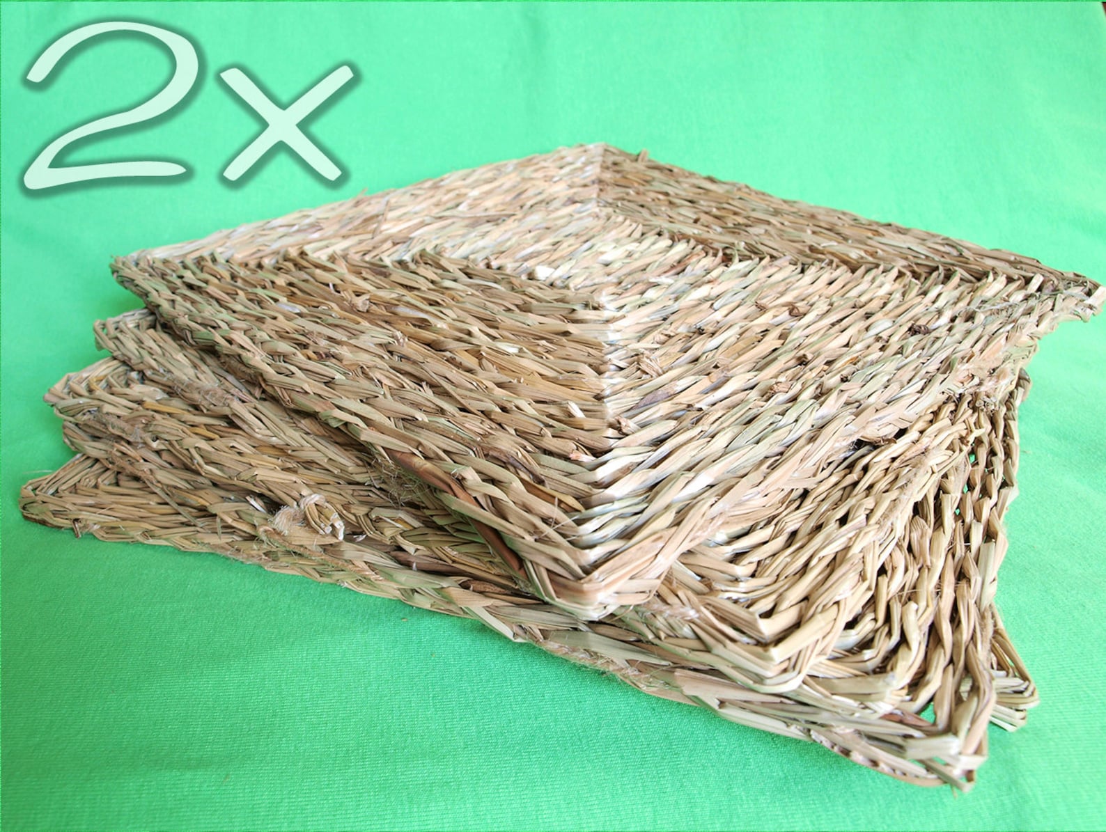 NATURAL 12 Woven Sea Grass Mat 2 for ALL Birds/parrots Etsy