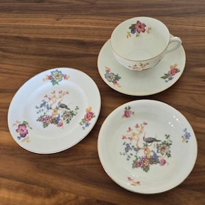 Teeservice Diana Muster Vintage von Epiag Czechoslovakia