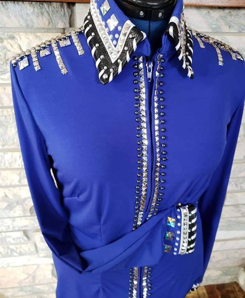 Western Rodeo Queen Showmanship Horsemanship Women Pleasure Rail Show Shirt