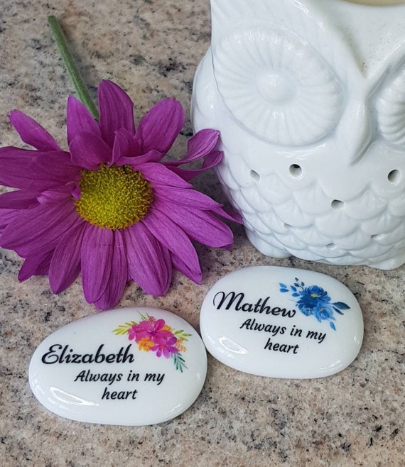 Personalized Memorial Pocket Pebble, Loss Keepsake, Bereavement Gift
