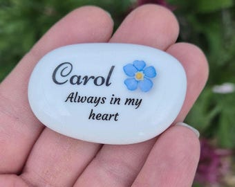 Memorial gift,Pocket pebble, Personalised always in my heart, Memory box, Family loss gift, Keepsake, Bereavement gift, Pocket hug