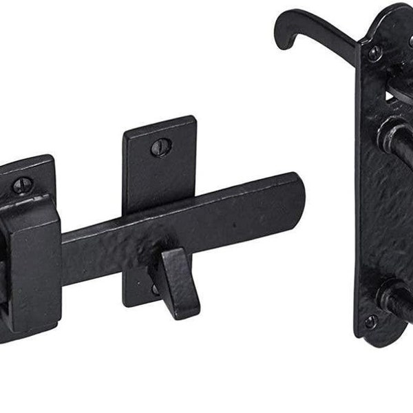 Old Country Suffolk Thumb Cottage Door Gate Latch Handles Vintage Old Style (black) X 1