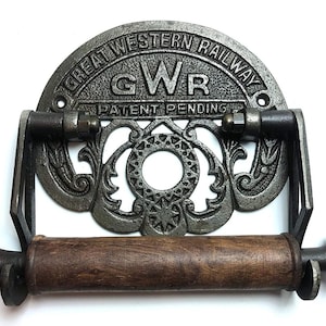 GWR Toilet Roll Holder - Antique Iron Unique Accessory Design For Your Bathroom