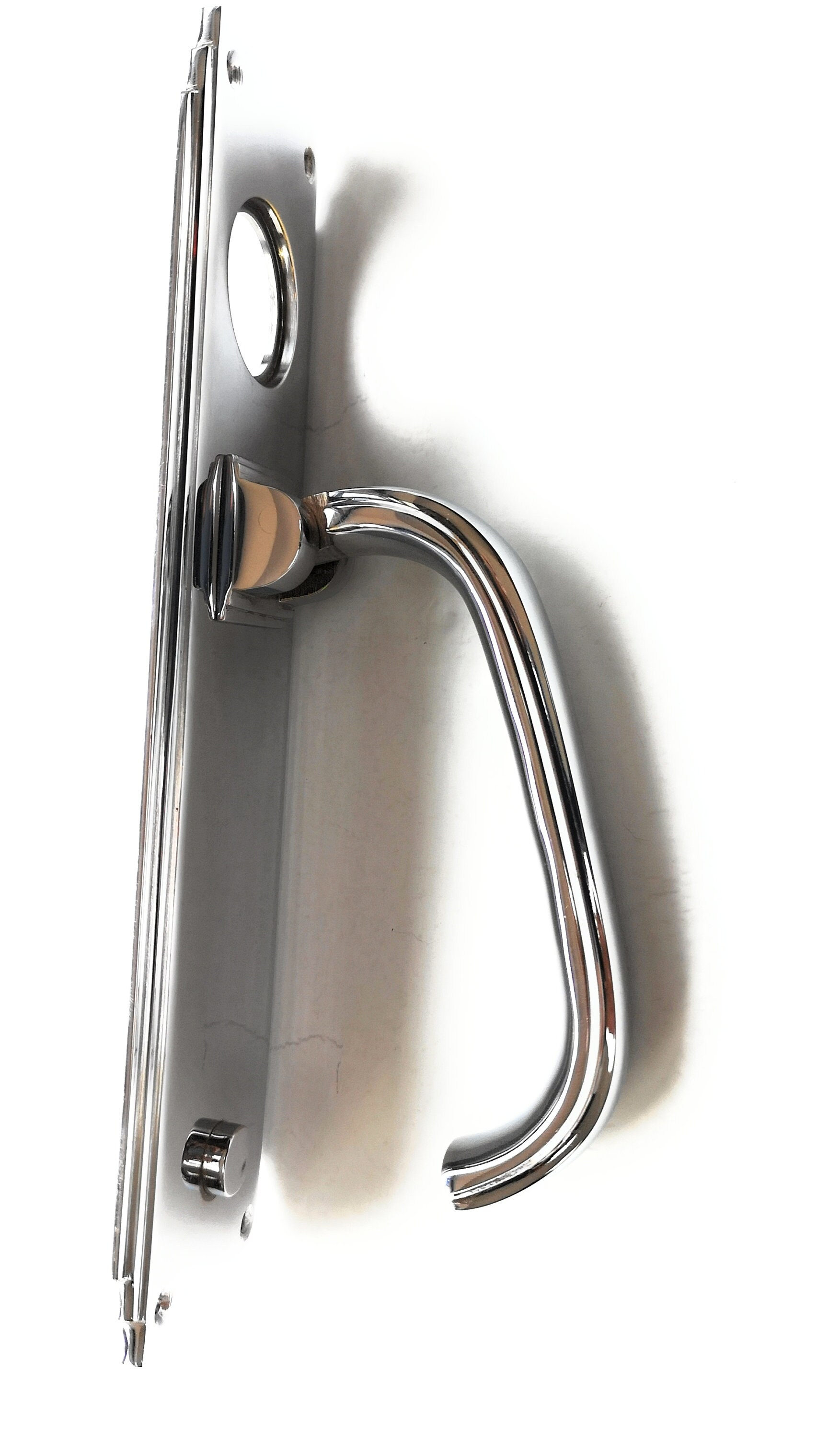 Solid Brass Deco Pull Handle / Knocker With Cylinder Hole Etsy UK