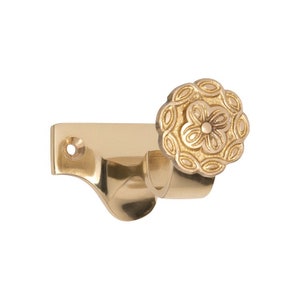 Solid Brass Curtain Pole Center holder - Curtain Pole Center Bracket. 19 mm or 25 mm