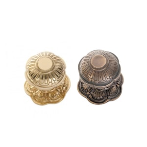 Solid Brass Decorative Centre Door Knob 80mm Choice Of Polished Or Antique Brass Finish