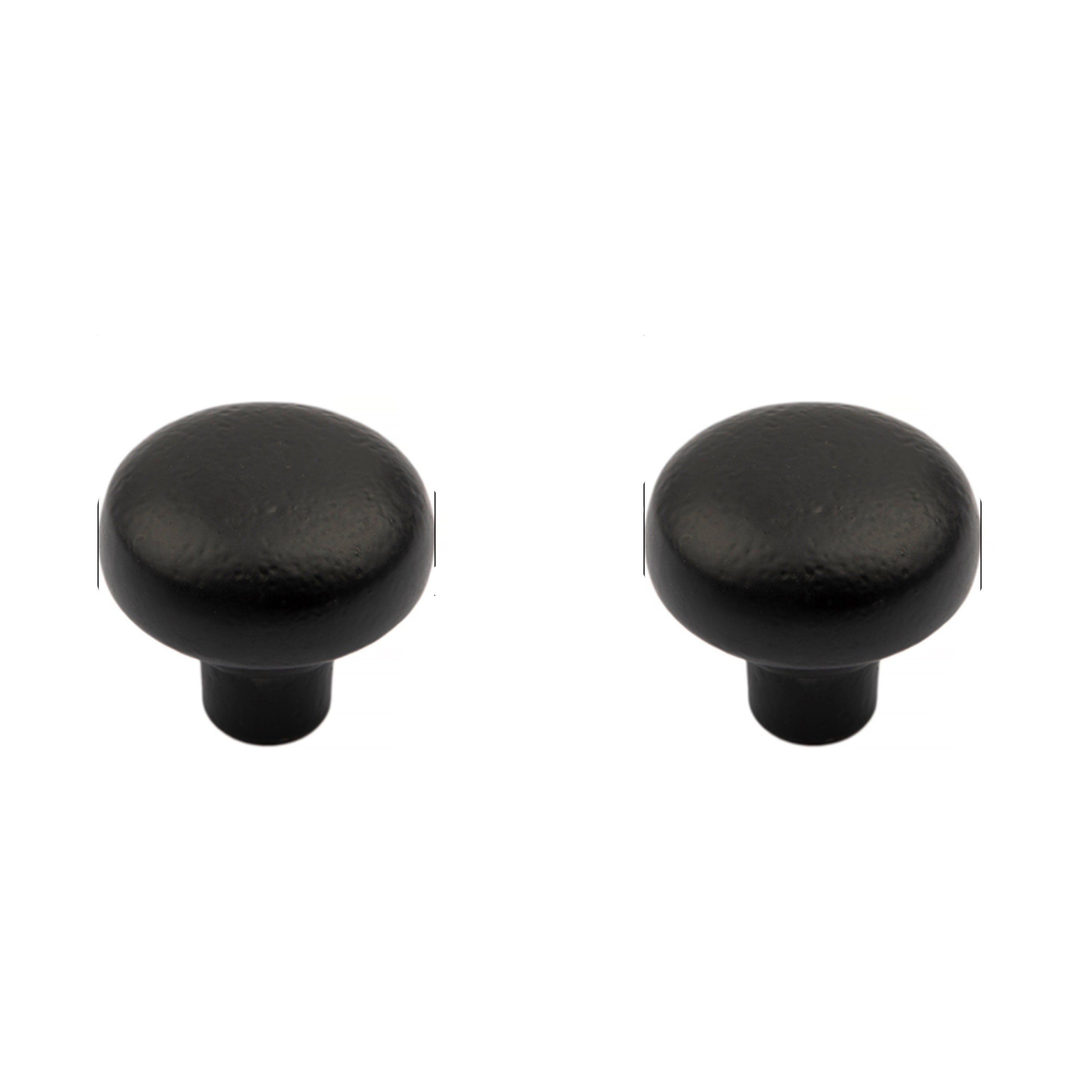 35mm Gusseisen Schrank Türknopf Antik schwarz Set von 2 | Etsy