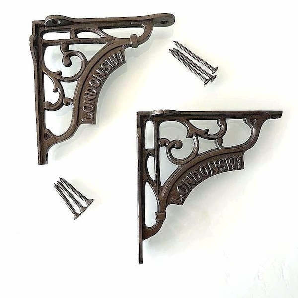 Cast Iron London Shelf Brackets Etsy