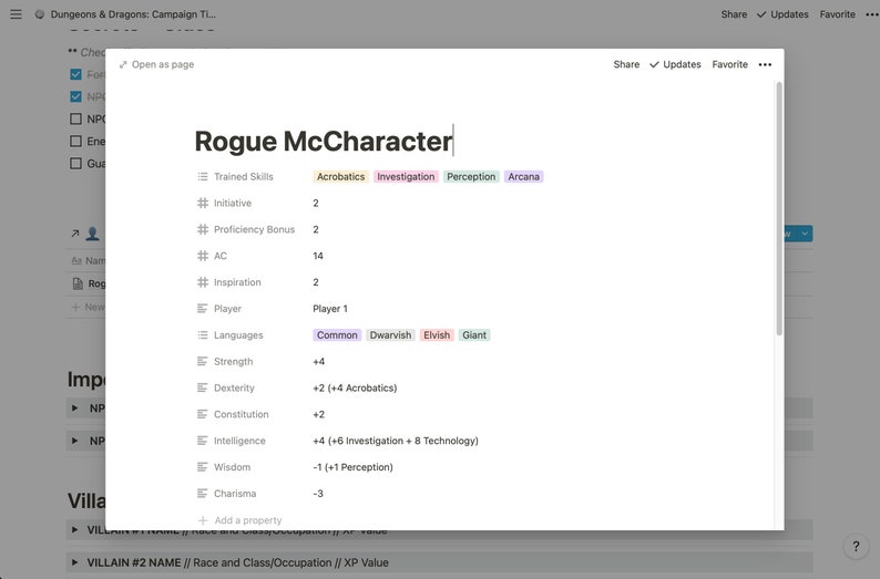 Notion Template for Star Wars 5e / Dungeons &amp; Dragons 5e Gamemaster ...