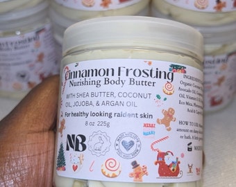 Cinnamon Frosting Body Butter | Whipped Body Butter | Organic Body Butter | Natural Skincare | Bath and Body