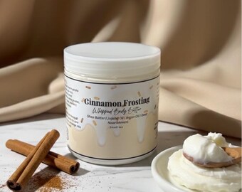 Geparfumeerde bodyboter kaneelglazuur, dessertgeuren, slagroom miniformaat, vochtinbrengende lotion, huidverzorgingscadeau