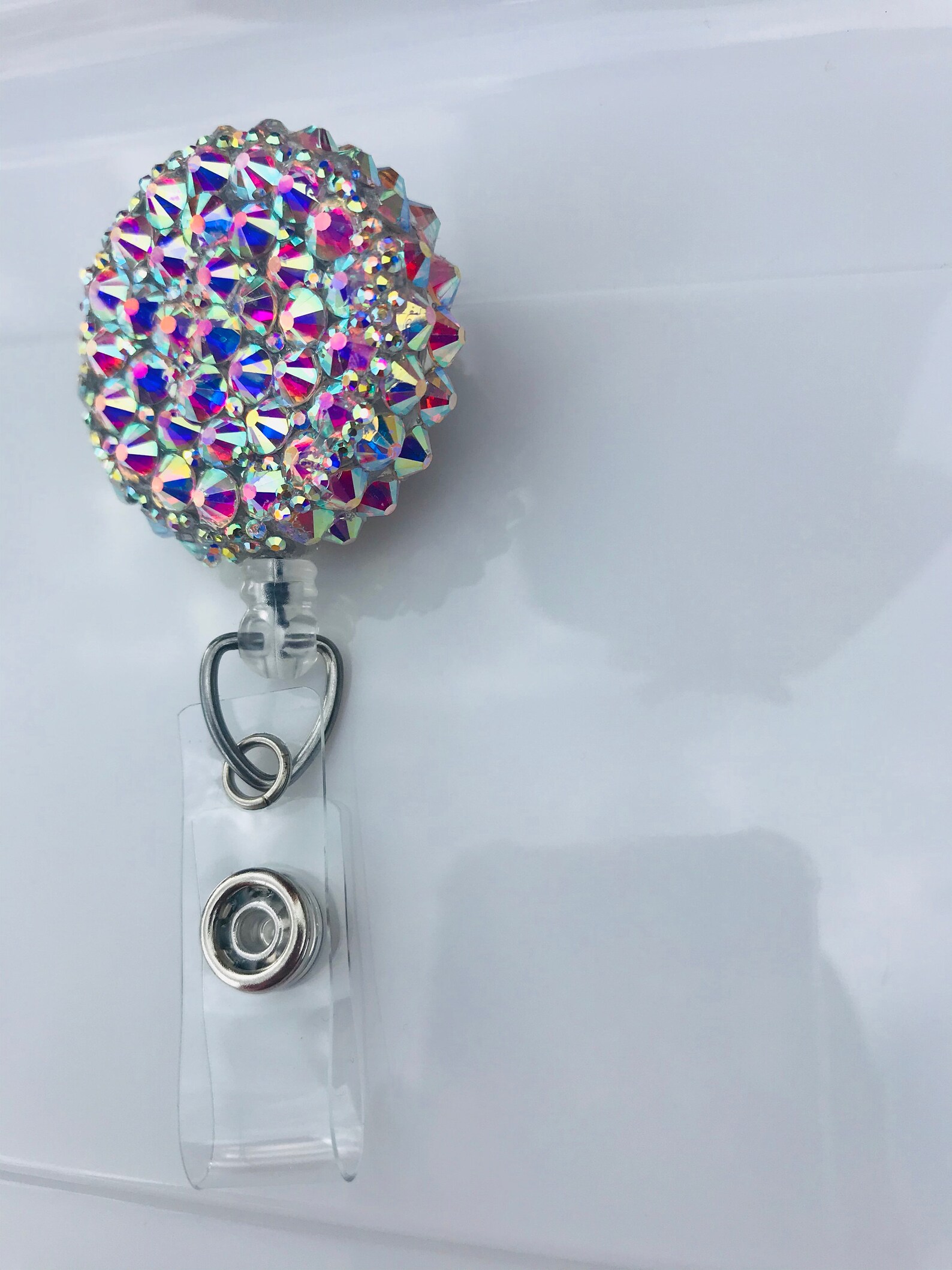 Bling Rhinestone Badge Reel - Etsy