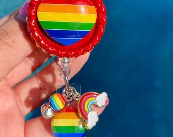 LGBTQ Pride Rainbow badge reel