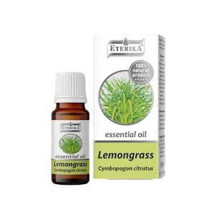 Lemongrass essential oil Cyimbopogon citratus Eterika 100% Pure Essential Oil 10 ml