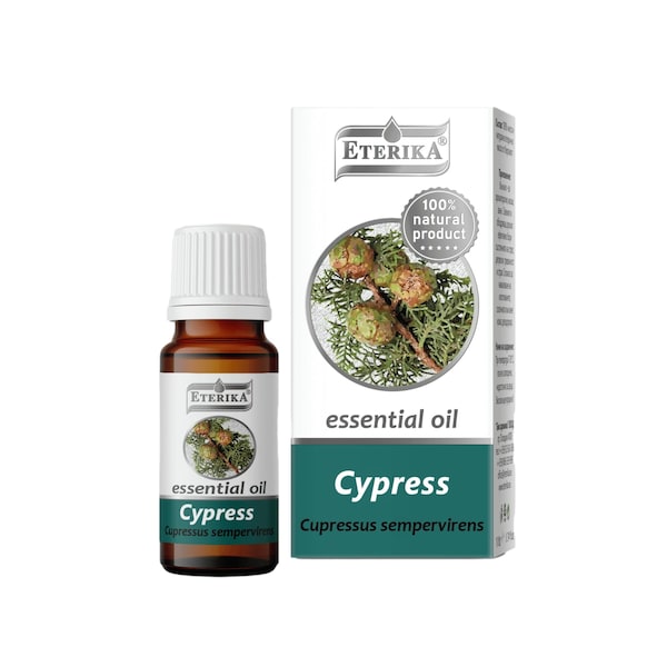 Cypress essential oil Cupressus sempervirens Eterika 100% Pure Essential Oil 10 ml