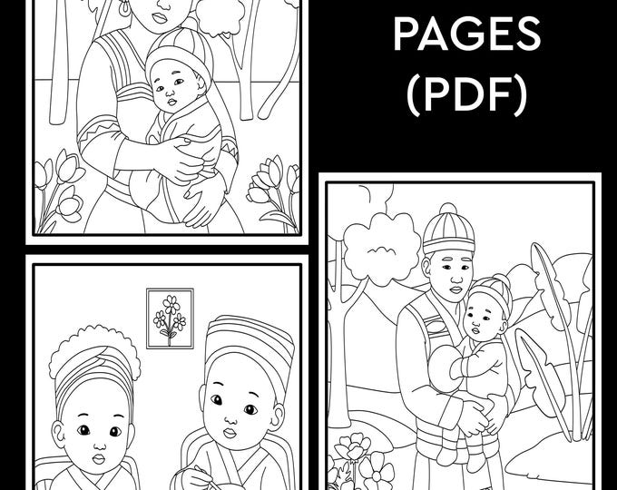 Hmong Coloring Pattern This item is unavailable - Etsy