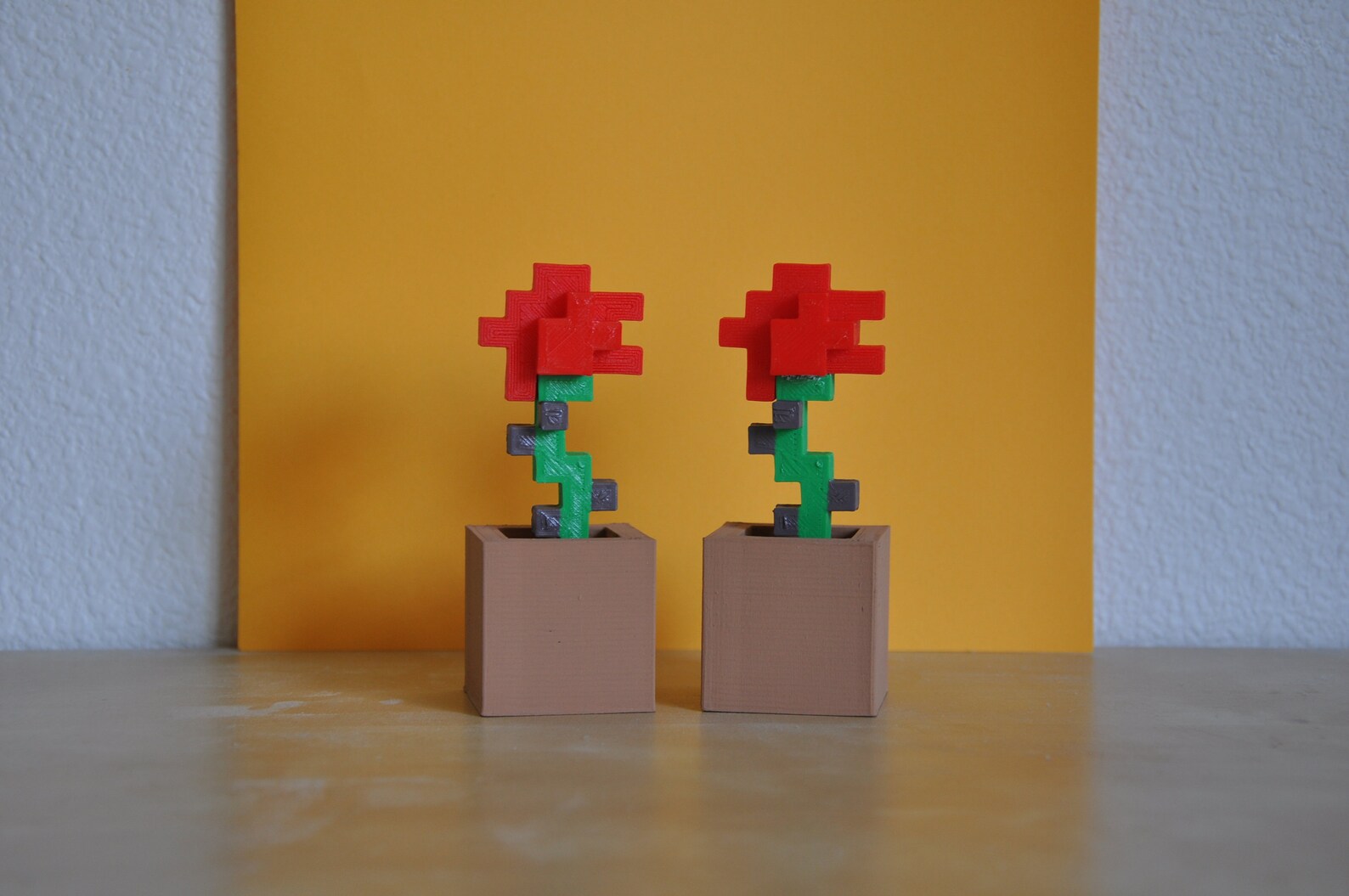 THE ORIGINAL 4-inch Minecraft Style Rose 3D Printed - Etsy