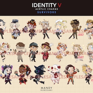 SALE: Identity V Survivor Acrylic Charms