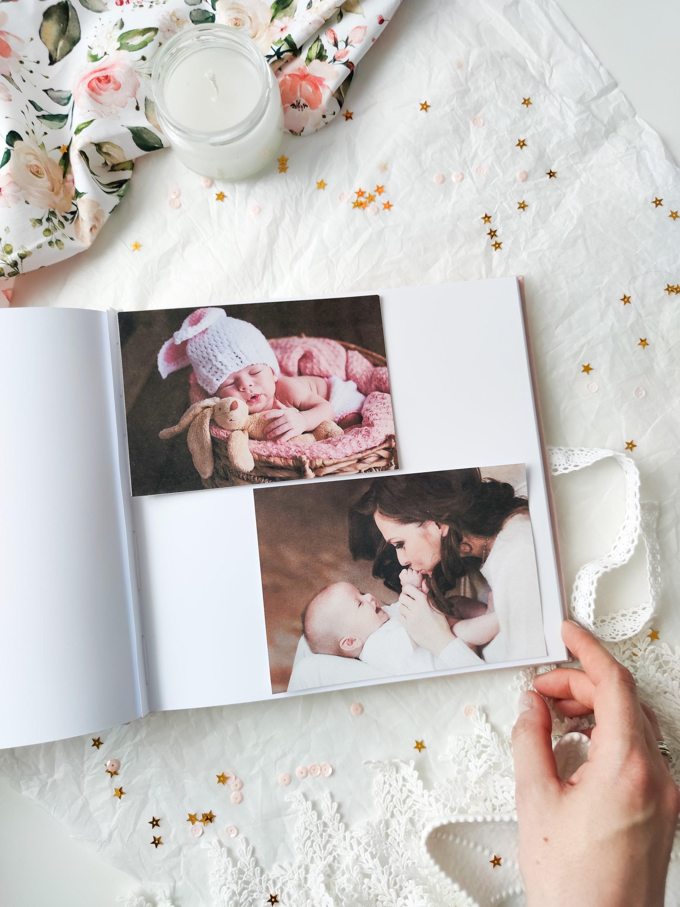 Personalized baby photo album baby book first year baby Etsy