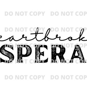Herzbroke Desperado Country Music Lyrics PNG DIGITAL