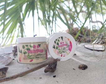 MelePop’s Organic Moisturizing Hair&Skin Duo 100% Natural. Whipped Mango Butter and Shea Butter Bundle/Set. All Hair Types