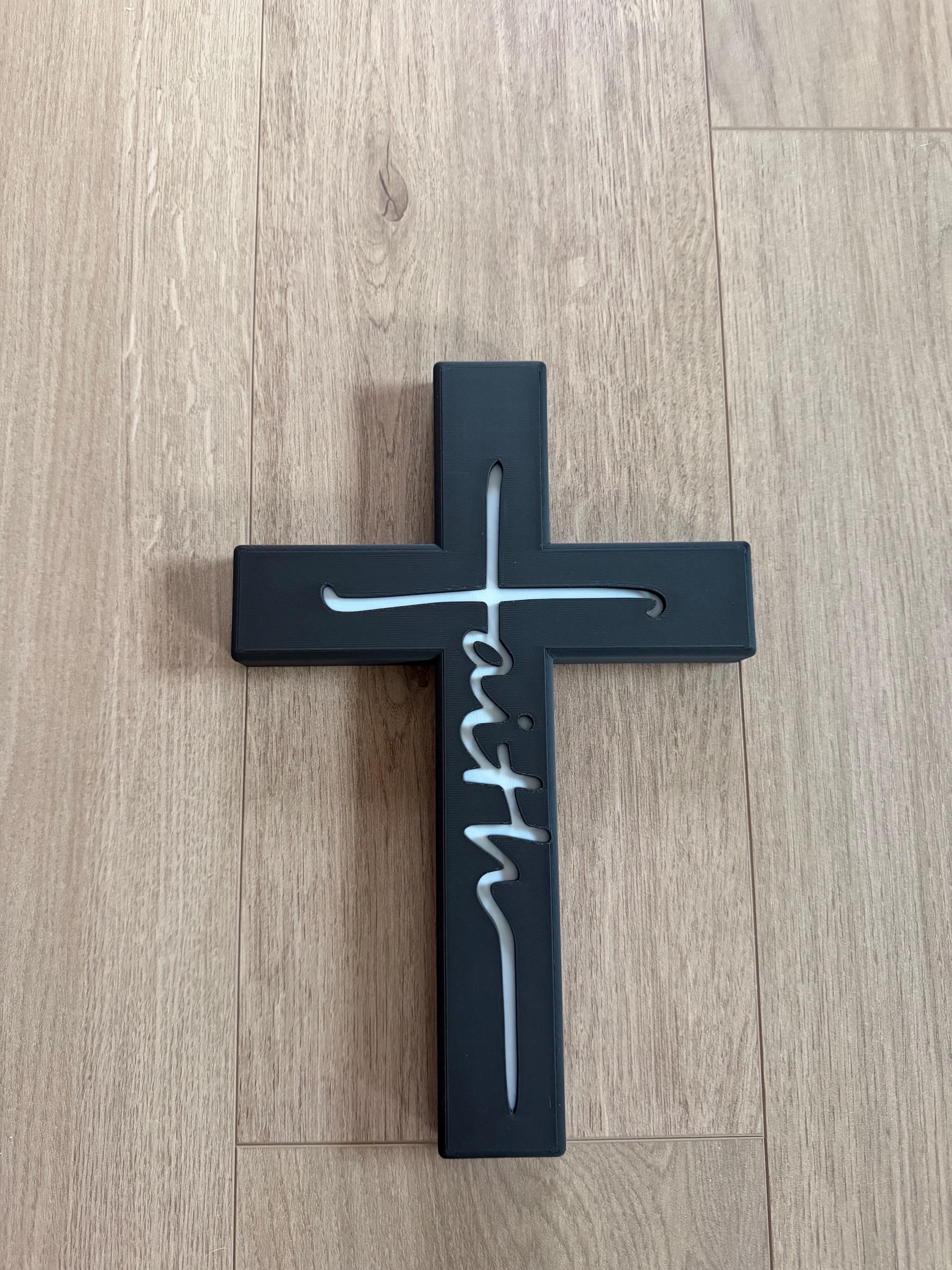 Christian Cross Wall Art Faith Home Decor Jesus Religious Sign Metal ...