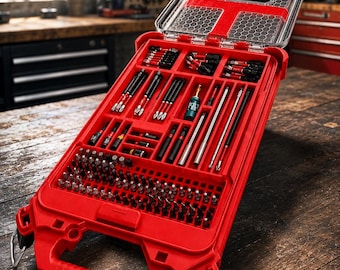 Milwaukee PACKOUT Bit Holder Insert for SHOCKWAVE Accessories, 5 and 11 Compartment Organizer Tray Storage