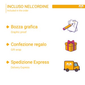 Incluso nell'ordine del kit sommelier: bozza grafica prima dell'incisione, confezione regalo e spedizione express – Unikoo