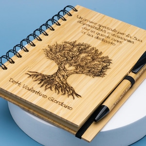 Doctor Thank You - Doctor Gift - Personalized Laser Engraved Notebook - Tree of Life