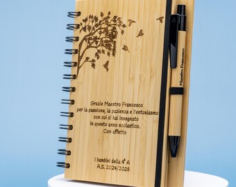 Notebook for a Friend: Customizable Bamboo Notebook for Unforgettable Friendship Moments