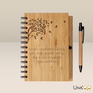 For a special TEACHER: End of school keepsake notebook - Teacher gift