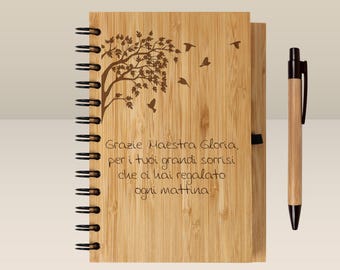 For a special TEACHER: End-of-School Keepsake Notebook - Teacher Gift