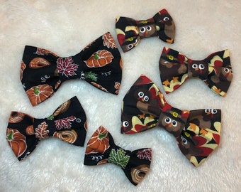 Fall | Thanksgiving | Turkeys Pet Bow Tie