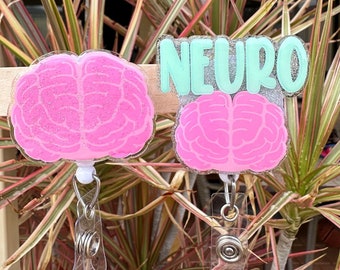 Carrete de insignias de cerebro neuro hecho a mano