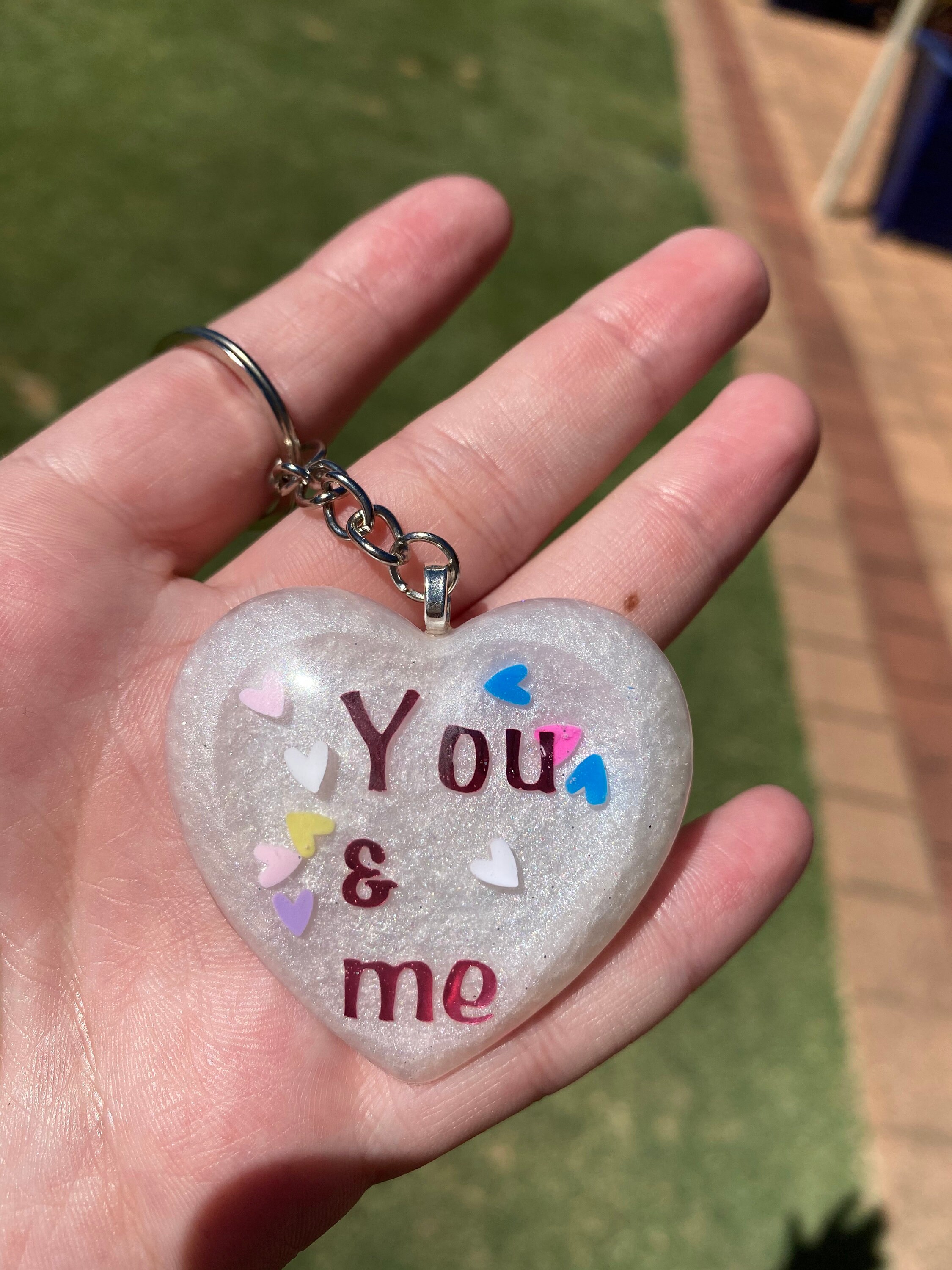 Valentines Day keyring / Heart keyring | Etsy