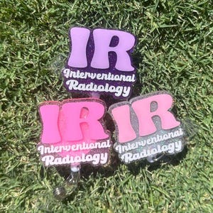 Interventional radiology badge reel | IR badge reel | Nurse badge reel | Medical badge reel